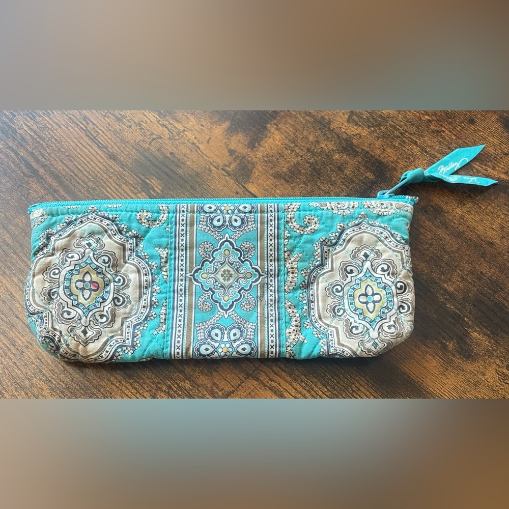 Vera Bradley Small Travel Bag / Tote / Mini Purse ("totally turquoise")